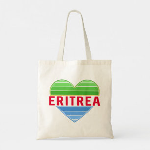 Bolsa Tote Eu Amo Eritreia, Coração Eritreia