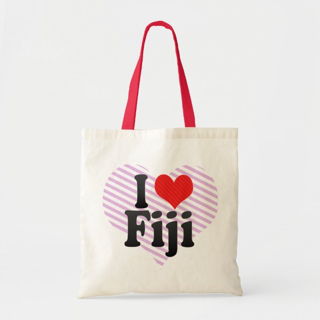 Bolsa Tote Eu amo Fiji (Frente)