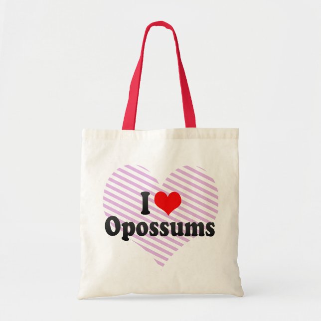 Bolsa Tote Eu amo gambás (Frente)