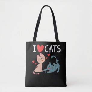 Bolsa Tote Eu Amo Gatos - Eu Amo Gatinhos