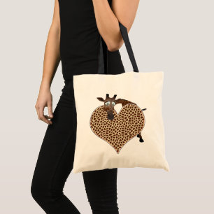 Bolsa Tote Eu Amo Girafas