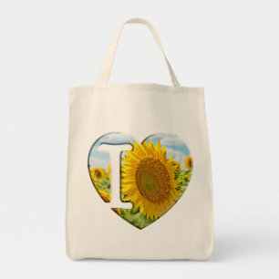 Bolsa Tote Eu amo girassóis -