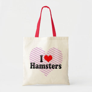 Bolsa Tote Eu amo hamster