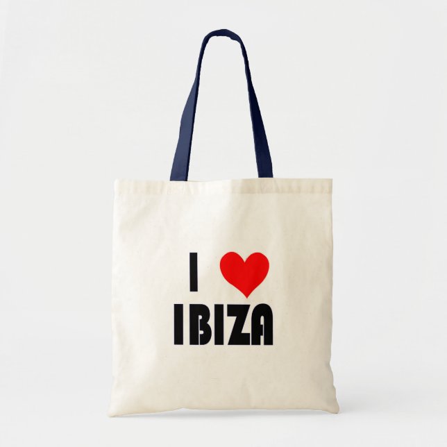 Bolsa Tote Eu amo Ibiza (Frente)