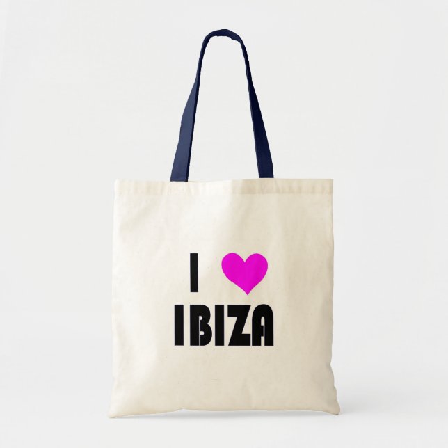 Bolsa Tote Eu amo Ibiza (Frente)