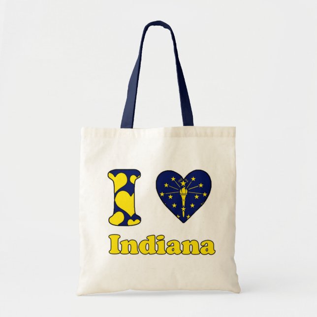 Bolsa Tote Eu amo Indiana (Frente)