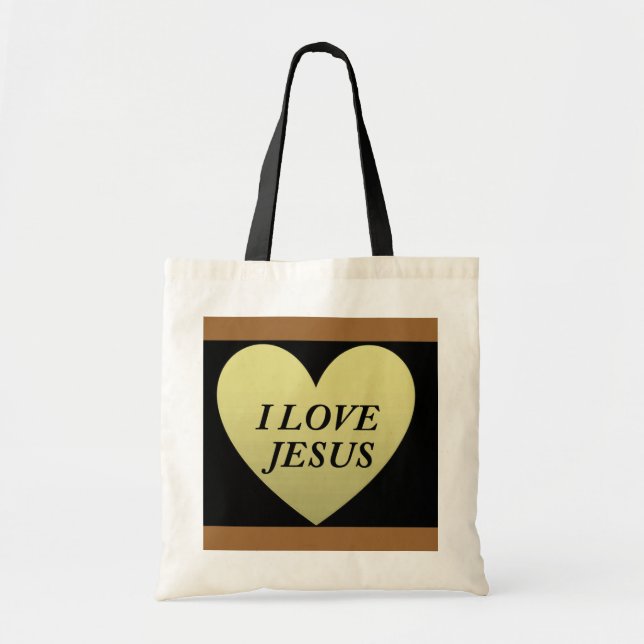 BOLSA TOTE EU AMO JESUS (Frente)
