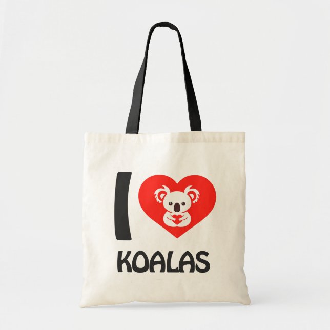Bolsa Tote Eu amo Koalas (Frente)