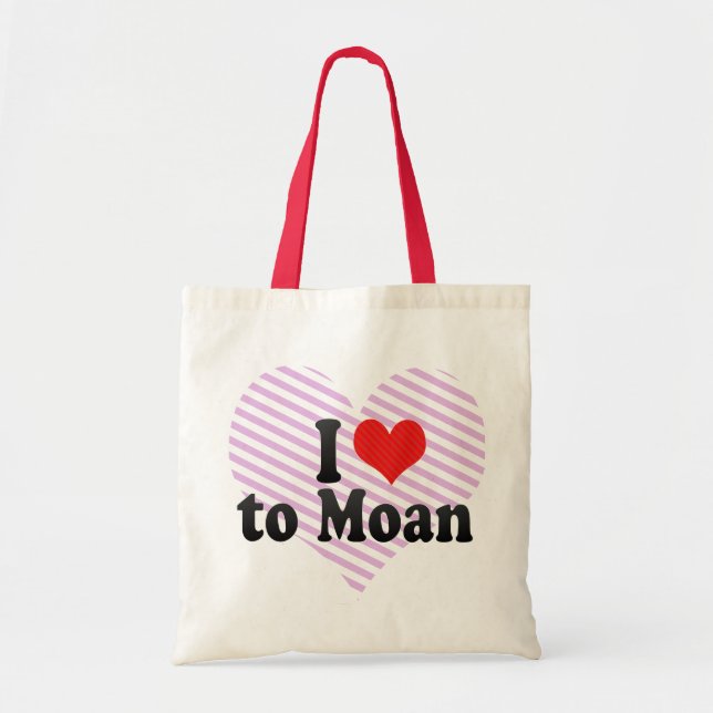 Bolsa Tote Eu amo lamentar-se (Frente)