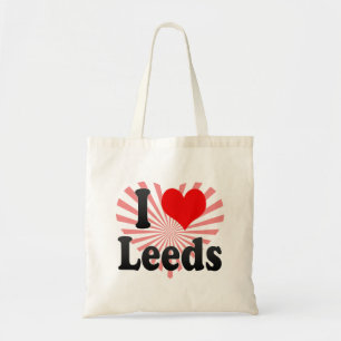 Bolsa Tote Eu amo Leeds, Reino Unido