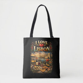 Bolsa Tote Eu Amo Lisboa