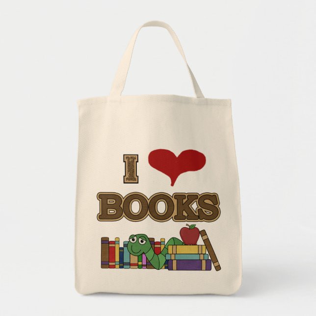 Bolsa Tote Eu amo livros (Frente)