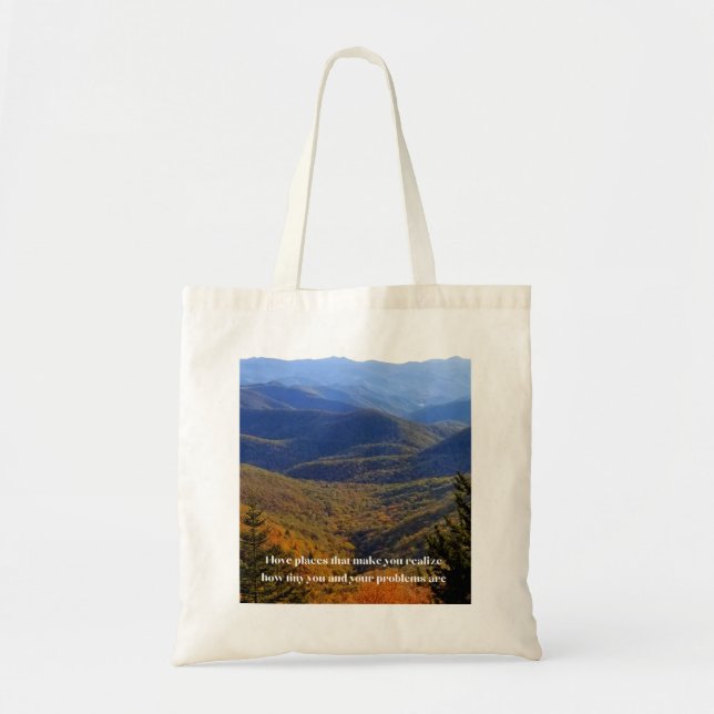 Bolsa Tote Eu amo lugares (Frente)