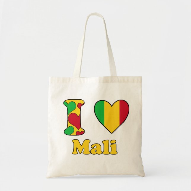 Bolsa Tote Eu amo Mali (Frente)