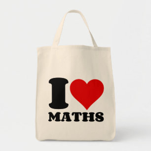 BOLSA TOTE EU AMO MATEMÁTICAS
