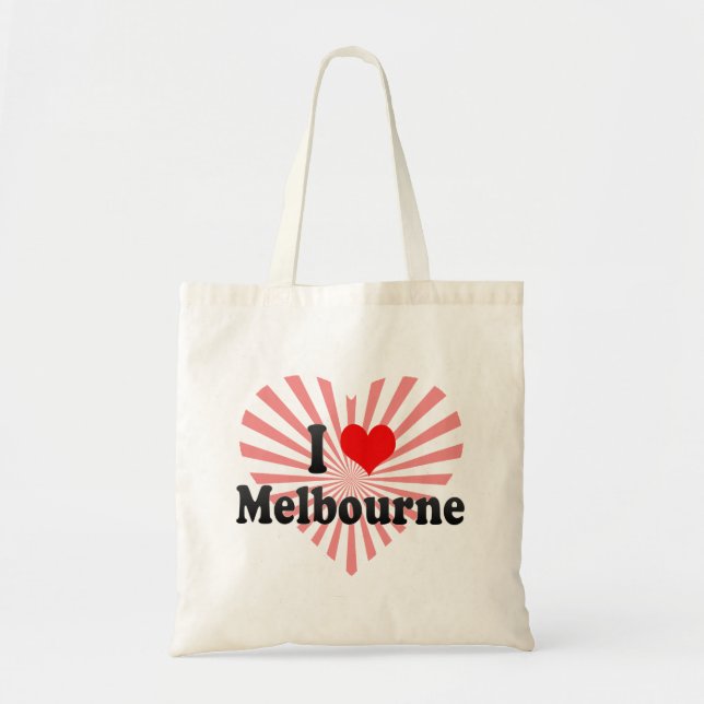 Bolsa Tote Eu amo Melbourne, Austrália (Frente)