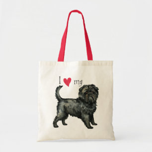 Bolsa Tote Eu amo meu Affenpinscher