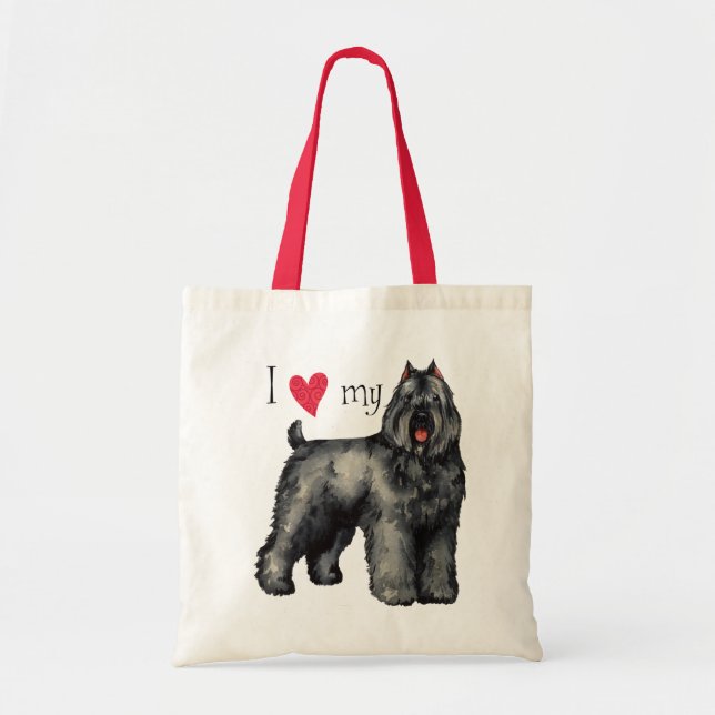 Bolsa Tote Eu amo meu Bouvier (Frente)