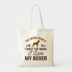 Bolsa Tote Eu Amo Meu Boxer