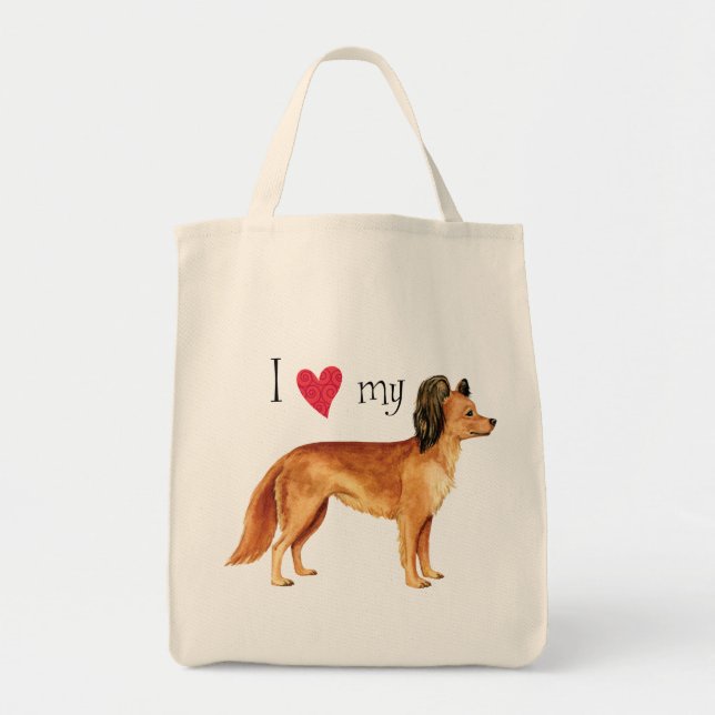 Bolsa Tote Eu amo meu brinquedo russo (Frente)