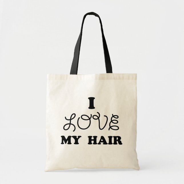 Bolsa Tote Eu amo meu cabelo (Frente)