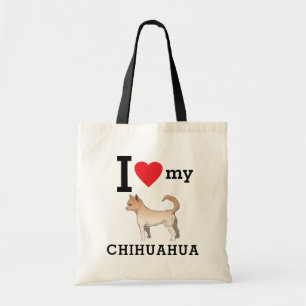 Bolsa Tote Eu Amo Meu Chihuahua