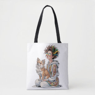 Bolsa Tote eu amo meu chihuahua