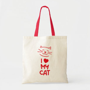 Bolsa Tote Eu amo meu gato