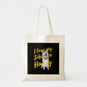 Bolsa Tote Eu Amo Meu Husky Siberiano Presente de sobra de