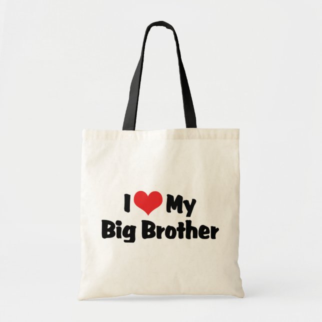 Bolsa Tote Eu Amo Meu Irmão Mais Velho (Frente)