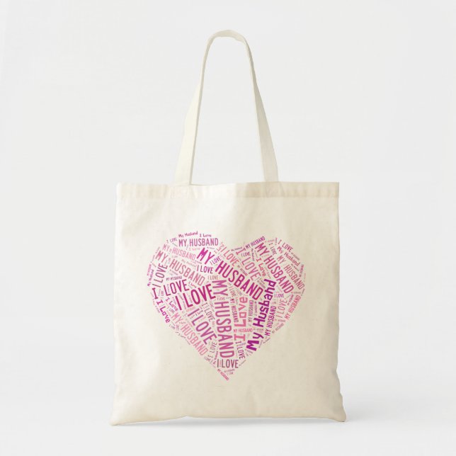 Bolsa Tote Eu Amo Meu Marido (Frente)