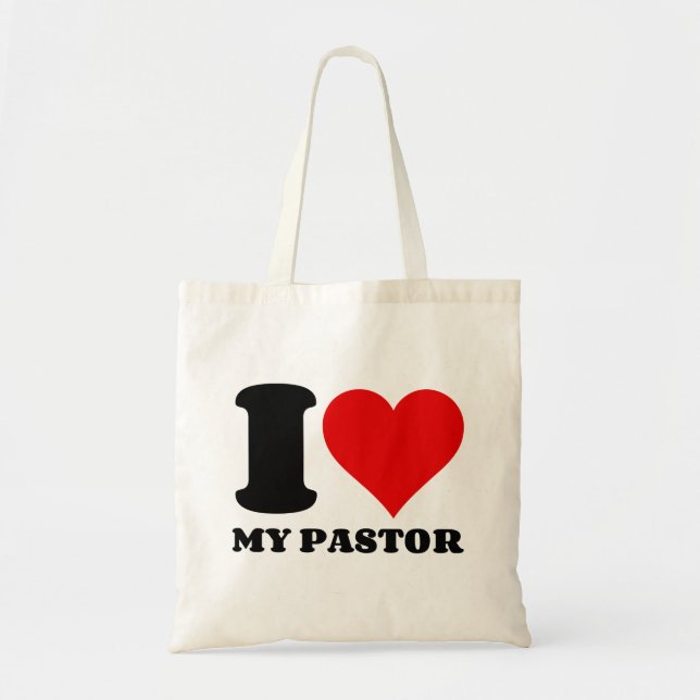 BOLSA TOTE EU AMO MEU PASTOR (Frente)