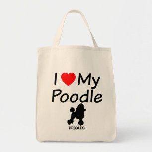 Bolsa Tote Eu Amo Meu Poodle