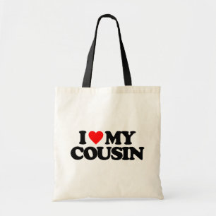 BOLSA TOTE EU AMO MEU PRIMO