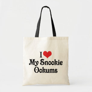 Bolsa Tote Eu Amo Meu Snookie Ookums