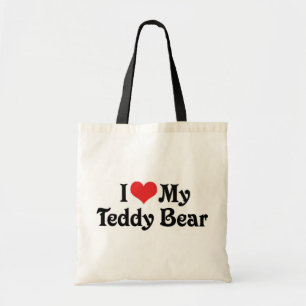 Bolsa Tote Eu Amo Meu Urso De Teddy