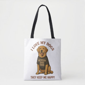 Bolsa Tote Eu amo meus cachorros