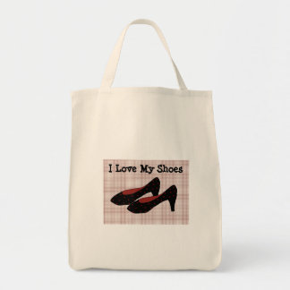 Bolsa Tote Eu Amo Meus Sapatos
