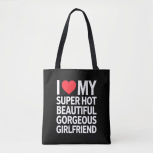 Bolsa Tote Eu Amo Minha Namorada Super Gostosa, Linda e Marav