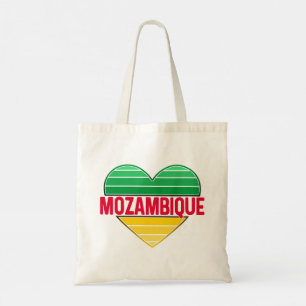 Bolsa Tote Eu Amo Moçambique, Coração Mozambicano