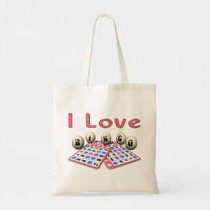 Bolsa Tote Eu amo o Bingo