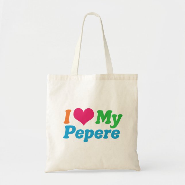 Bolsa Tote Eu Amo O Meu Pepere (Frente)