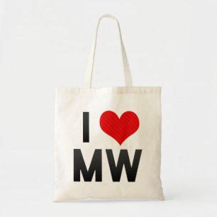 Bolsa Tote Eu amo o MW