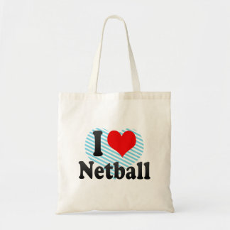 Bolsa Tote Eu amo o Netball