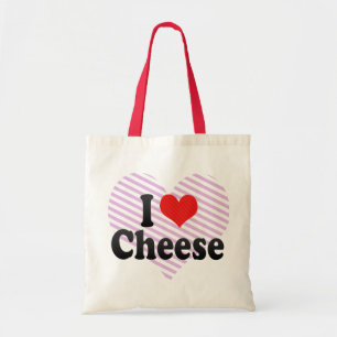 Bolsa Tote Eu amo o queijo