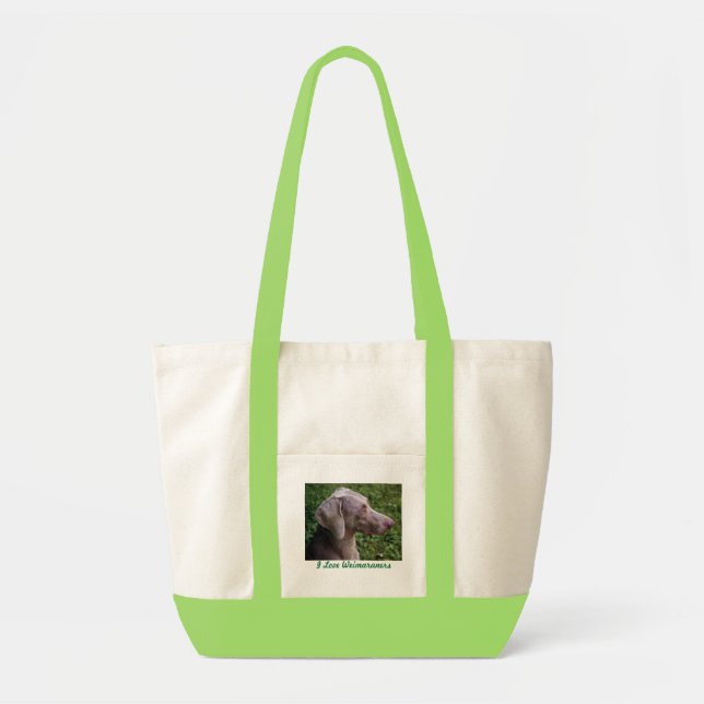 BOLSA TOTE EU AMO O SACO DE WEIMARANERS (Frente)