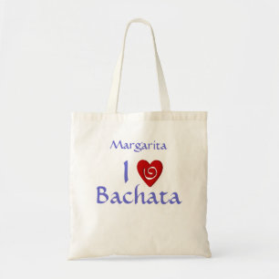 Bolsa Tote Eu amo o saco Latin da dança da dança do coração