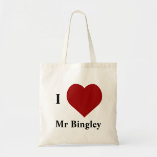 Bolsa Tote Eu amo o Sr. Bingley