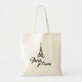 Bolsa Tote Eu amo o t'aime de Paris Je