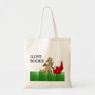Bolsa Tote Eu amo o verde da sacola 2 do orçamento do dragã